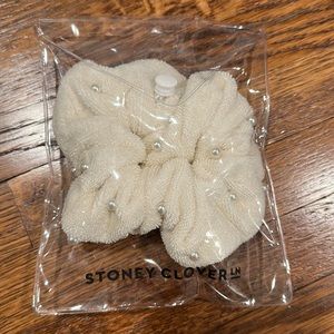 Stoney Clover Lane Pearl Embellished Mermaid Terry Scrunchie